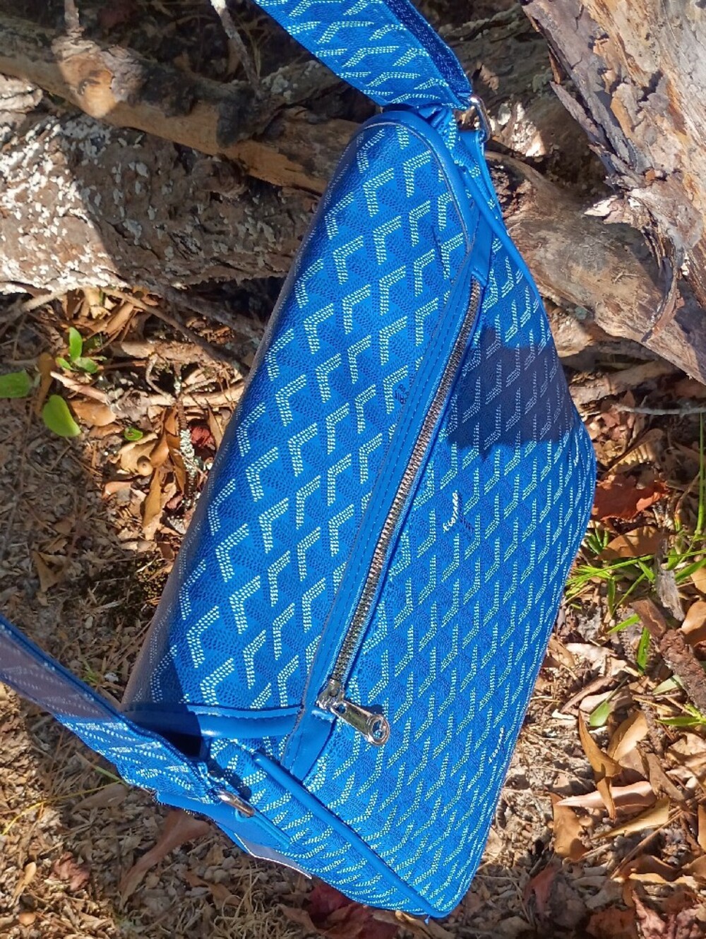 Goyard Blue Patterned Messenger Bag - Picture 5 of 9